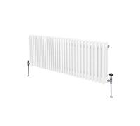 Radiateur Traditionnel à 3 Colonnes Chauffage Horizontal Blanc 600 x 1462mm Blanc