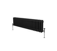 Radiateur Traditionnel à 3 Colonnes Chauffage Horizontal Noir 300 x 1192mm