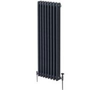 Radiateur Traditionnel à 3 colonnes Chauffage Vertical Anthracite 1800 x 382mm Gris G