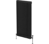 Radiateur Traditionnel à 3 colonnes Chauffage Vertical Noir 1800 x 562mm