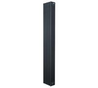 Radiateur Traditionnel à 4 Colonnes 1800 x 290 mm en Acier Gris Anthracite Anthracite