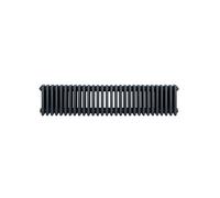 Radiateur Traditionnel à 4 Colonnes 300 x 1370 mm en Acier Gris Anthracite