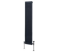 Radiateur Traditionnel à Double Colonne - 1800 x 292 mm - Gris Anthracite Monstershop