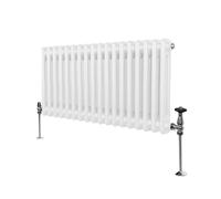 Radiateur Traditionnel à Double Colonne - 300 x 832 mm - Blanc Monstershop