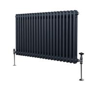 Radiateur Traditionnel à Double Colonne - 600 x 1012 mm - Gris Anthracite Monstershop