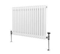 Radiateur Traditionnel à Double Colonne - 600 x 832 mm - Blanc Monstershop