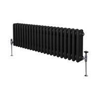 Radiateur Traditionnel à Triple Colonne - 300 x 1012 mm - Noir Monstershop