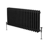 Radiateur Traditionnel à Triple Colonne - 600 x 1012 mm - Noir Monstershop