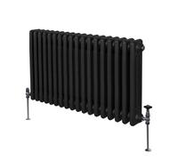 Radiateur Traditionnel à Triple Colonne - 600 x 832 mm - Noir Monstershop