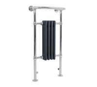 Radiateur Traditionnel Sèche-Serviettes 950 x 480 mm Acier Anthracite 4 Colonnes