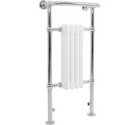 Radiateur Traditionnel Sèche-Serviettes 950 x 480 mm Acier Blanc 4 Colonnes Blanc