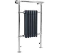 Radiateur Traditionnel Sèche-Serviettes 950 x 570 mm Acier Anthracite 4 Colonnes Anthracite