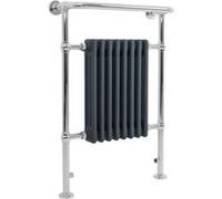 Radiateur Traditionnel Sèche-Serviettes 950 x 660 mm Acier Anthracite 4 Colonnes Anthracite