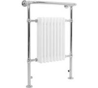 Radiateur Traditionnel Sèche-Serviettes 950 x 660 mm Acier Blanc 4 Colonnes Blanc