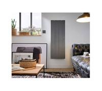 Radiateur vertical à inertie active Fontea - Fonte - Gris - 1000W