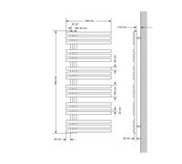 Radiateur vertical sèche-serviettes salle de bain couleur et modèle à choisir