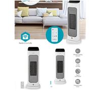 Radiateur WIFI soufflant PTC Céramique SmartLife 2000W 2 Réglages de Chaleur Oscillation 10 - 49 °C Android-IOS Blanc