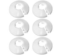 Radiateurs De Tuyau En Plastique Blanc Colliers De Pipe En Plastique Radiateur Cache Tuyau Colliers De Tuyau De Radiateur Couvercle-Convient Pour Les Tuyaux De 15mm (10)