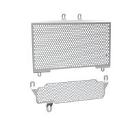 Radiateurs Moto Protecteur Pour Speed Pour Triple 1050 2005 2006 2007 2008 2009 2010 Grille Protection Radiateur Moto Protection Refroidisseur Huile Couvercle Radiateur(A Silver 1 Set)