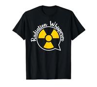 Radiation Whisperer - Bulle de Parole avec Symbole de rayonnement T-Shirt Graphique avec Valeur, Homme, Noir, XL