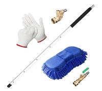 Radiator Cleaning Tool - 24inch Car Radiator Cleaning Tool | High-Pressure Wand Flush Tools with Nozzle Tips and Quick Couplers, Washing Rod for Rv Hvac Gutter Truck Condensers