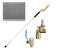 Radiator Cleaning Wand, High-Pressure Nozzle, 24 Inch Pressure Washer with 4500 Psi Power, Radiator and Ac Coil Maintenance for Atv, Rv, Trailer, Garage, Marine, Motorcycle Use, Silver