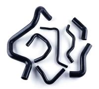 Radiator Coolant Hose for VW for Bora for Golf MK4 for Jetta 1.8T AUM AUQ Silicone Radiator Hose Pipe Kit Car Radiator Hose Coolant Water Hose(Black)