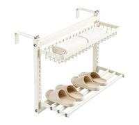 Radiator Drying Rack, Double Layer Laundry Stand, 23.62×7.87×16.65in No Drill Hanger, Carbon Steel Folding Build, Indoor Clothes Drying System, Bathroom Kitchen Apartment Use for Socks Shoes Storage