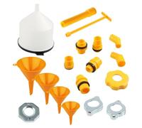 Radiator Fill Funnel, Coolant Funnel Kit, Antifreeze Filler Kit, Car Radiator Funnel, Coolant Bleeder Kit, Automotive Funnel Kit, Radiator Burping Kit, Coolant Refill Kit, 19-piece Funnel Kit, Radiato