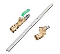 Radiator Nettoying Wand - Spray À Haute Pression, Lavage Étendu Lance | Astuce De Connexion Rapide, Acier À en Acier Inoxydable Fixation, Durable À Longue Portée Nettoie Les Grils Moteurs AC Unité