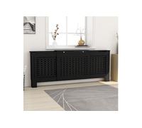 Cache-radiateur MDF Noir 205 cm