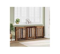 vidaXL Cache-radiateur vieux bois 205x21,5x83,5 cm bois d'ingénierie
