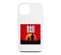 Radical Dad Western Style Père et Fils Coucher de Soleil Coque pour iPhone 13