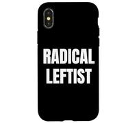 Radical Gauche Drôle Progressiste Libéral Anti-Capitaliste Coque pour iPhone X/XS