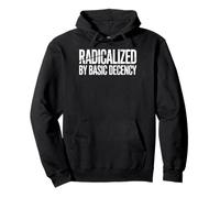 Radicalisé par Basic Decency Grunged Text Women Sweat à Capuche