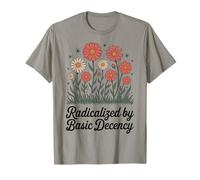 Radicalisé par Basic Decency Wild Flowers Retro Women T-Shirt