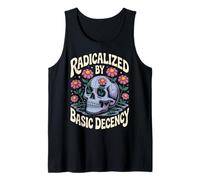 Radicalisées par Basic Decency Gothic Skull Wild Flowers Women Débardeur