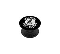 Radicalized by Basic Decency Crow Dark Humour Moral Compass PopSockets PopGrip Adhésif