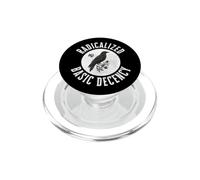 Radicalized by Basic Decency Crow Dark Humour Moral Compass PopSockets PopGrip pour MagSafe
