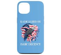 Radicalized by Basic Decency Flag Pro Democracy Anti Fascism Coque pour iPhone 13