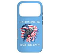 Radicalized by Basic Decency Flag Pro Democracy Anti Fascism Coque pour iPhone 17 Pro