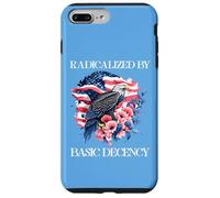 Radicalized by Basic Decency Flag Pro Democracy Anti Fascism Coque pour iPhone 7 Plus/8 Plus