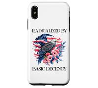 Radicalized by Basic Decency Flag Pro Democracy Anti Fascism Coque pour iPhone XS Max
