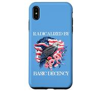 Radicalized by Basic Decency Flag Pro Democracy Anti Fascism Coque pour iPhone XS Max