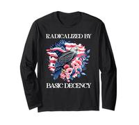 Radicalized by Basic Decency Flag Pro Democracy Anti Fascism Manche Longue