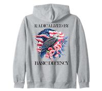 Radicalized by Basic Decency Flag Pro Democracy Anti Fascism Sweat à Capuche
