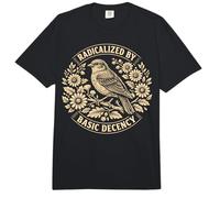 Radicalized by Basic Decency Folk Art Emblem Apparel Comfort Colors Adult Heavyweight T-Shirt