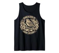 Radicalized by Basic Decency Folk Art Emblem Apparel Débardeur
