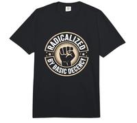 Radicalized by Basic Decency Justice Sociale Comfort Colors Adult Heavyweight T-Shirt