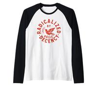 Radically by Basic Decency Citation féministe Silhouette d'oiseau Manche Raglan